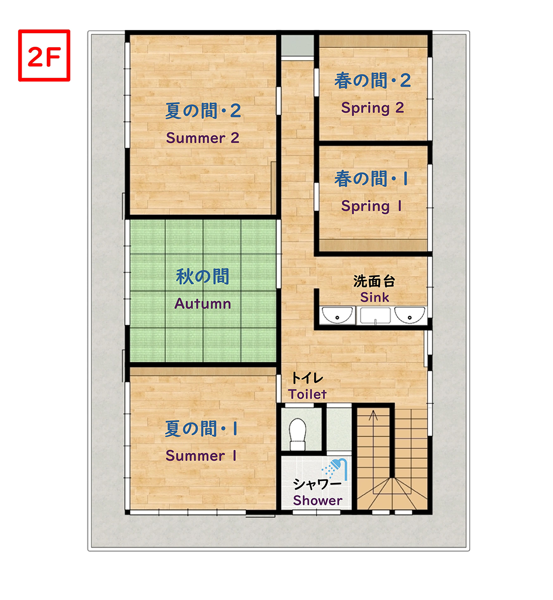 鈴籠長浜城フロアマップ