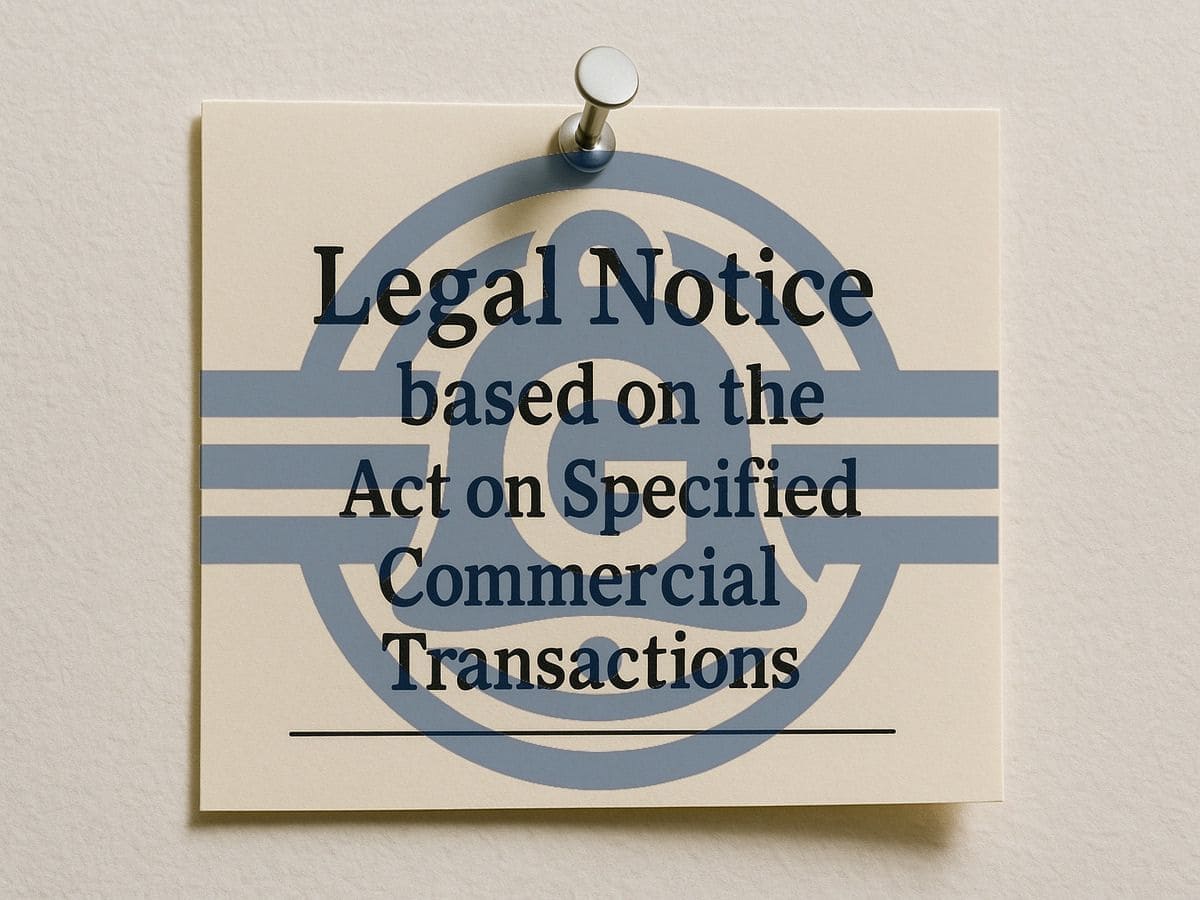 特定商取引法に基づく表記